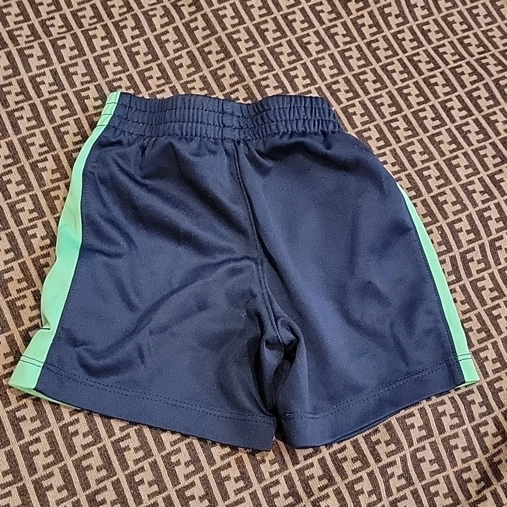 Nike 18 months shorts basketball shorts for baby green white blue
